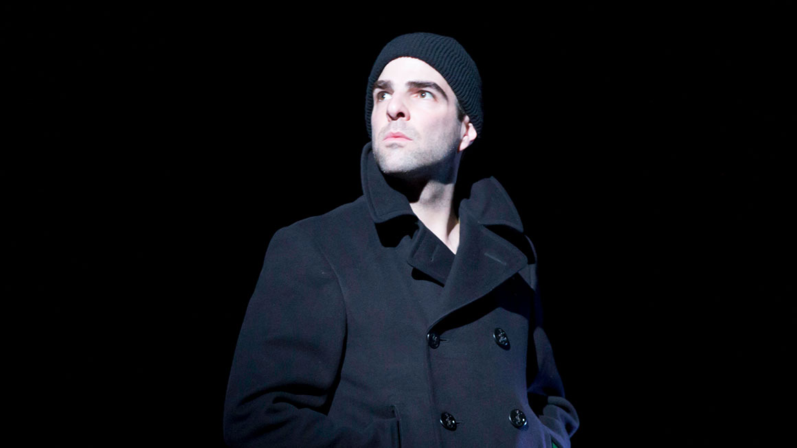 Zachary Quinto as Tom in <em>The Glass Menagerie</em>.