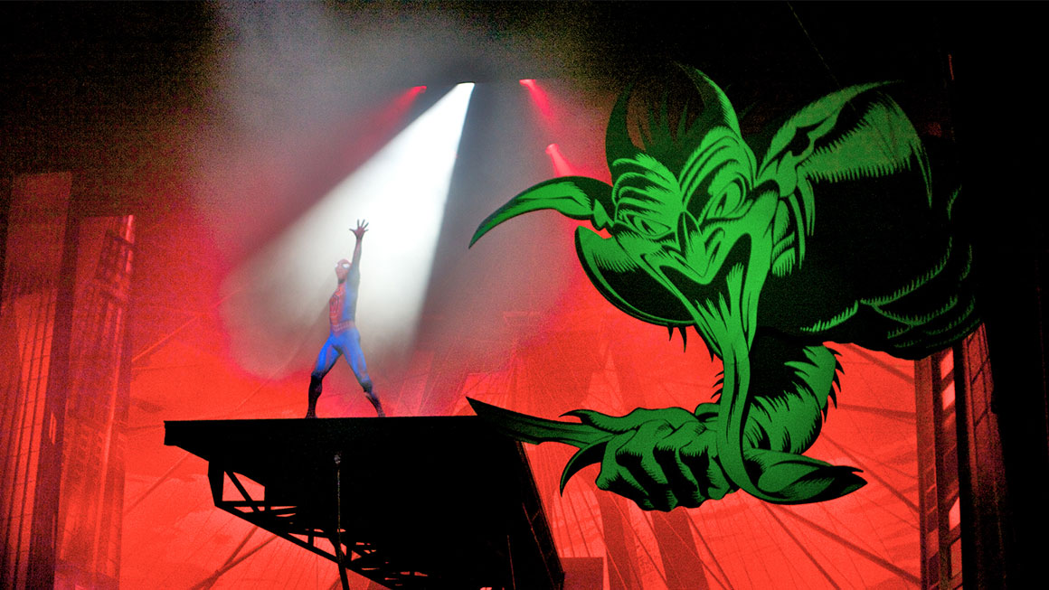 Reeve Carney in <em>Spider-Man, Turn Off the Dark</em>.