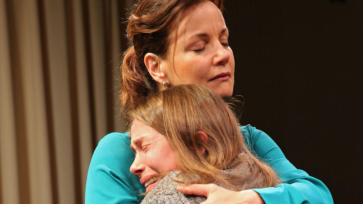 Margaret Colin as Lynn Barrie & Kristen Bush as Donna McAuliffe in <i>Taking Care of Baby</I>.