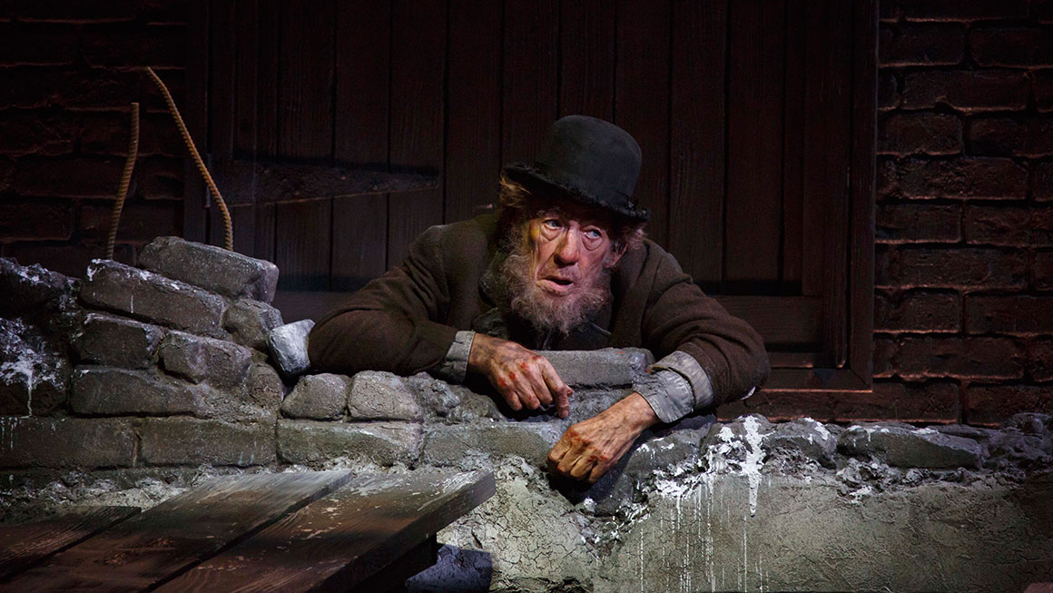 Ian McKellen as Estragon in <i>Waiting For Godot</I>.